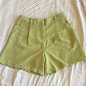 Women's Green Trouser Shorts (Brand New)